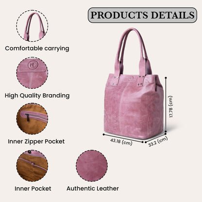 Aurora Leather Tote Bag for Women