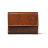 Tan Brown RFID Blocking Leather Wallet for Men - front view, handcrafted buffalo leather | Hema Emporium