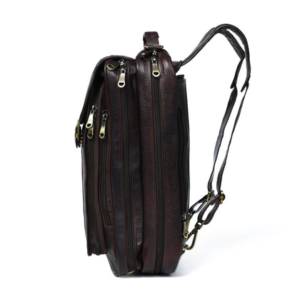 Workation Backpack | 2 in 1 Laptop bag - Maroon Red