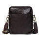 Dark Brown Leather Bag - front view, handcrafted buffalo leather | Hema Emporium
