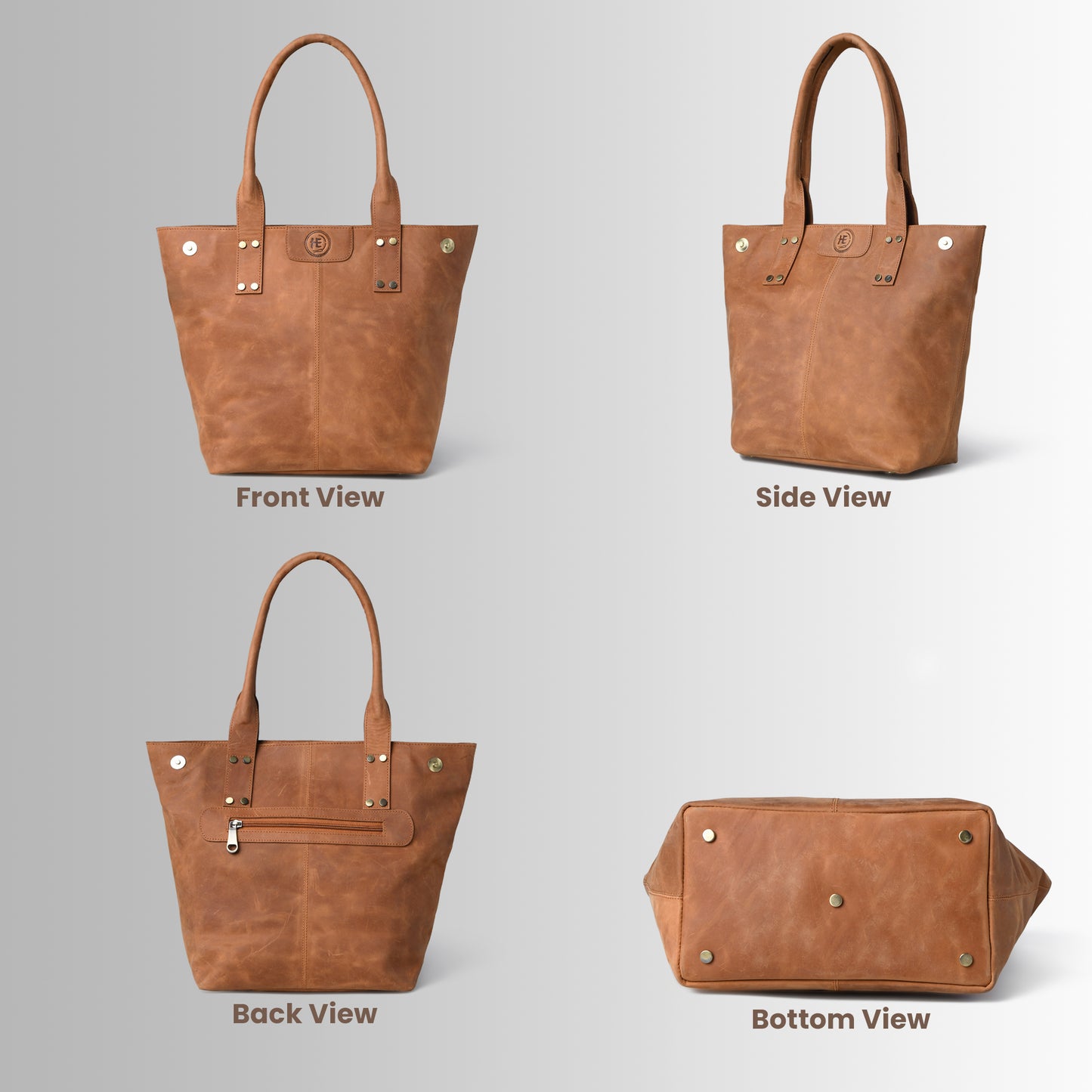 Amelia Women's Full Grain Leather Tote Bag