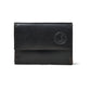 Black RFID Blocking Leather Wallet for Men - front view, handcrafted buffalo leather | Hema Emporium