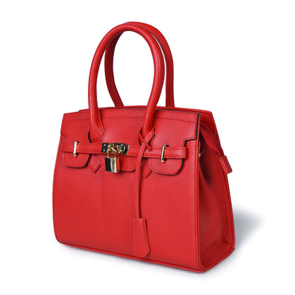 Scarlett Women's Pebbled Leather Satchel Bag