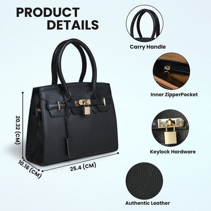 Scarlett Women's Pebbled Leather Satchel Bag
