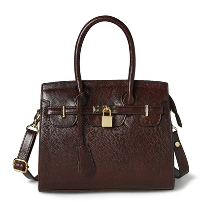 Scarlett Women's Pebbled Leather Satchel Bag