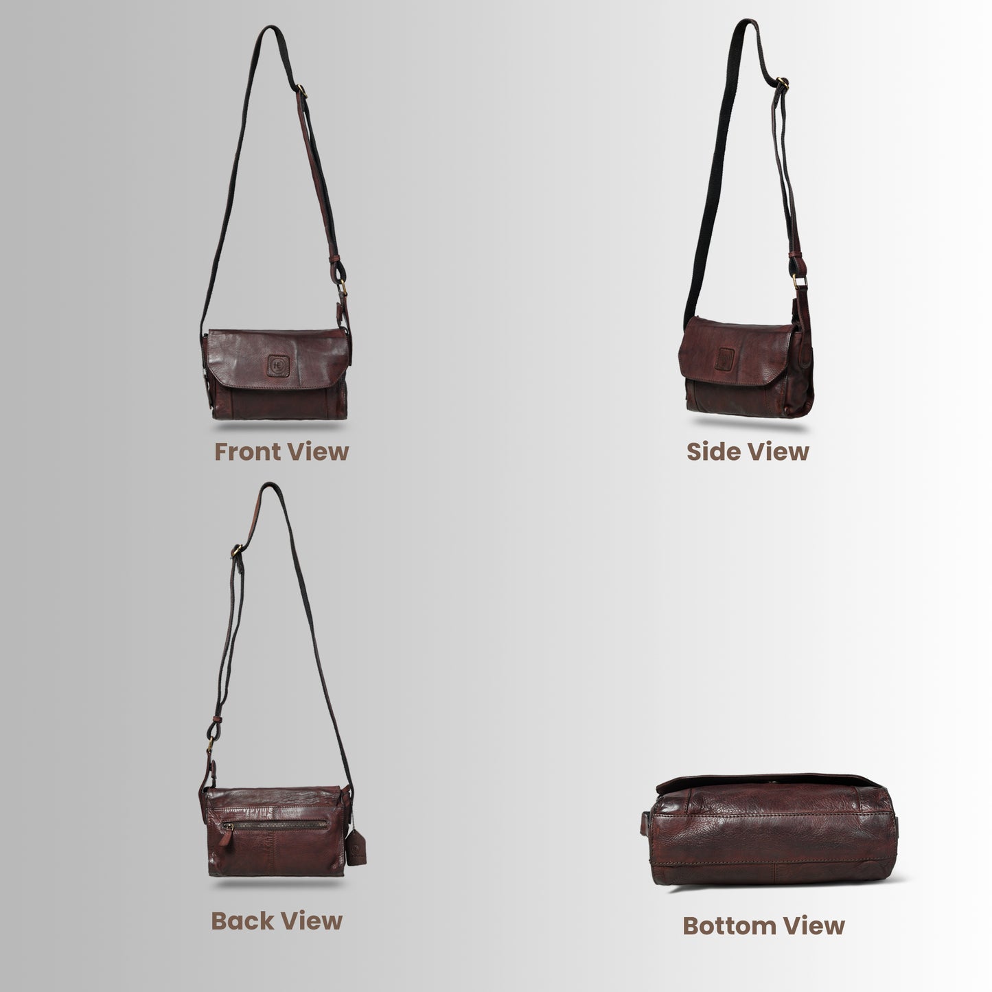 Classic Fold Style Bag - Dark Brown
