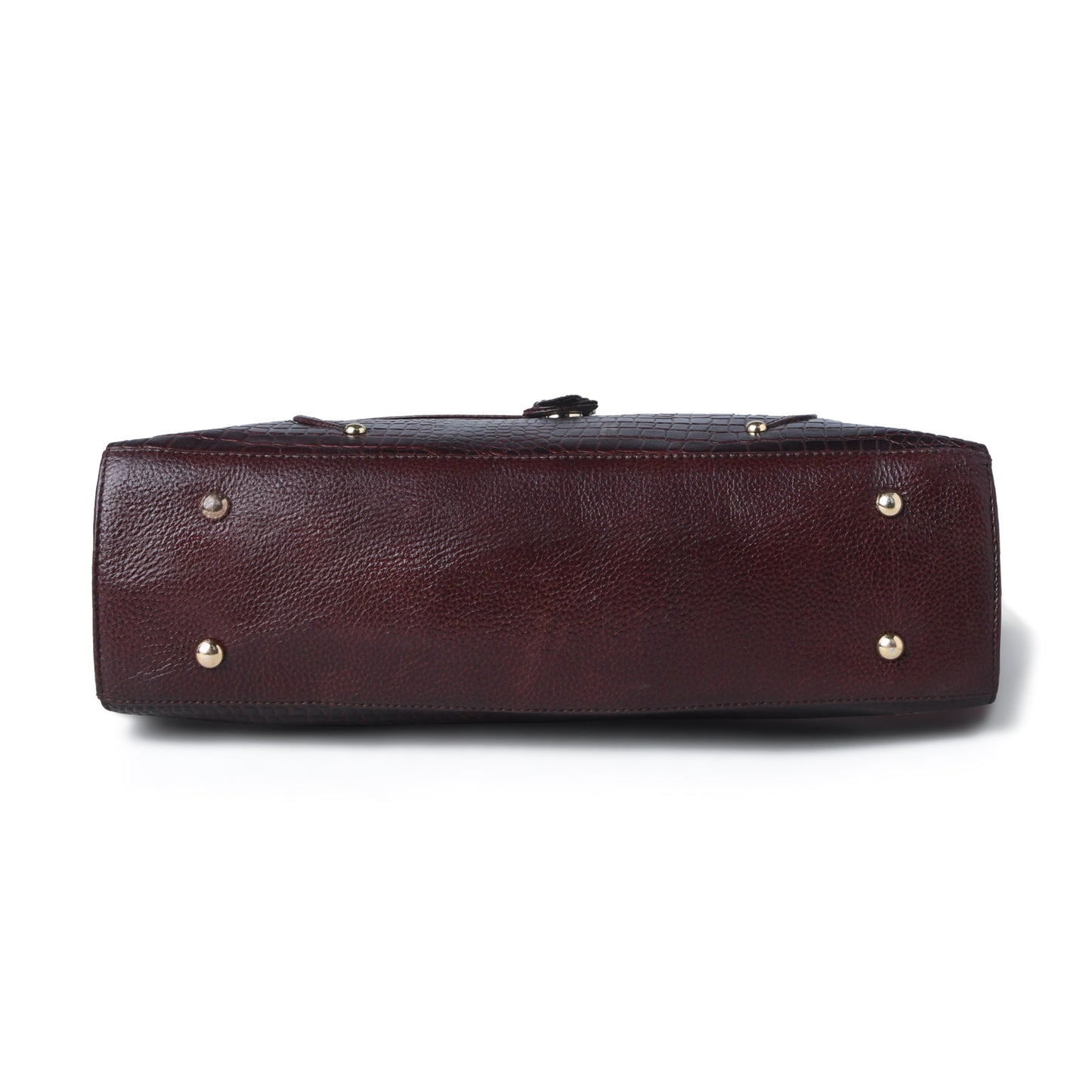Vera Women's Crocodile Embossed Leather Work Bag