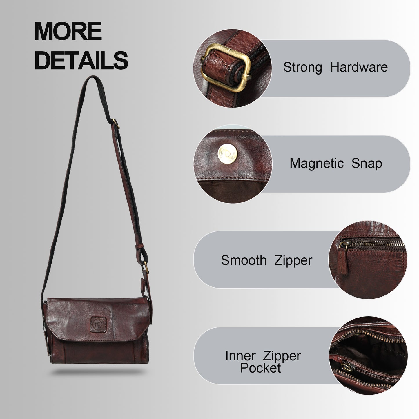 Classic Fold Style Bag - Dark Brown