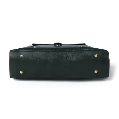Vera Women's Crocodile Embossed Leather Work Bag