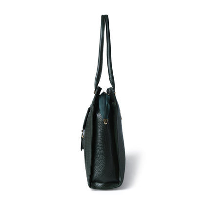 Vera Women's Crocodile Embossed Leather Work Bag