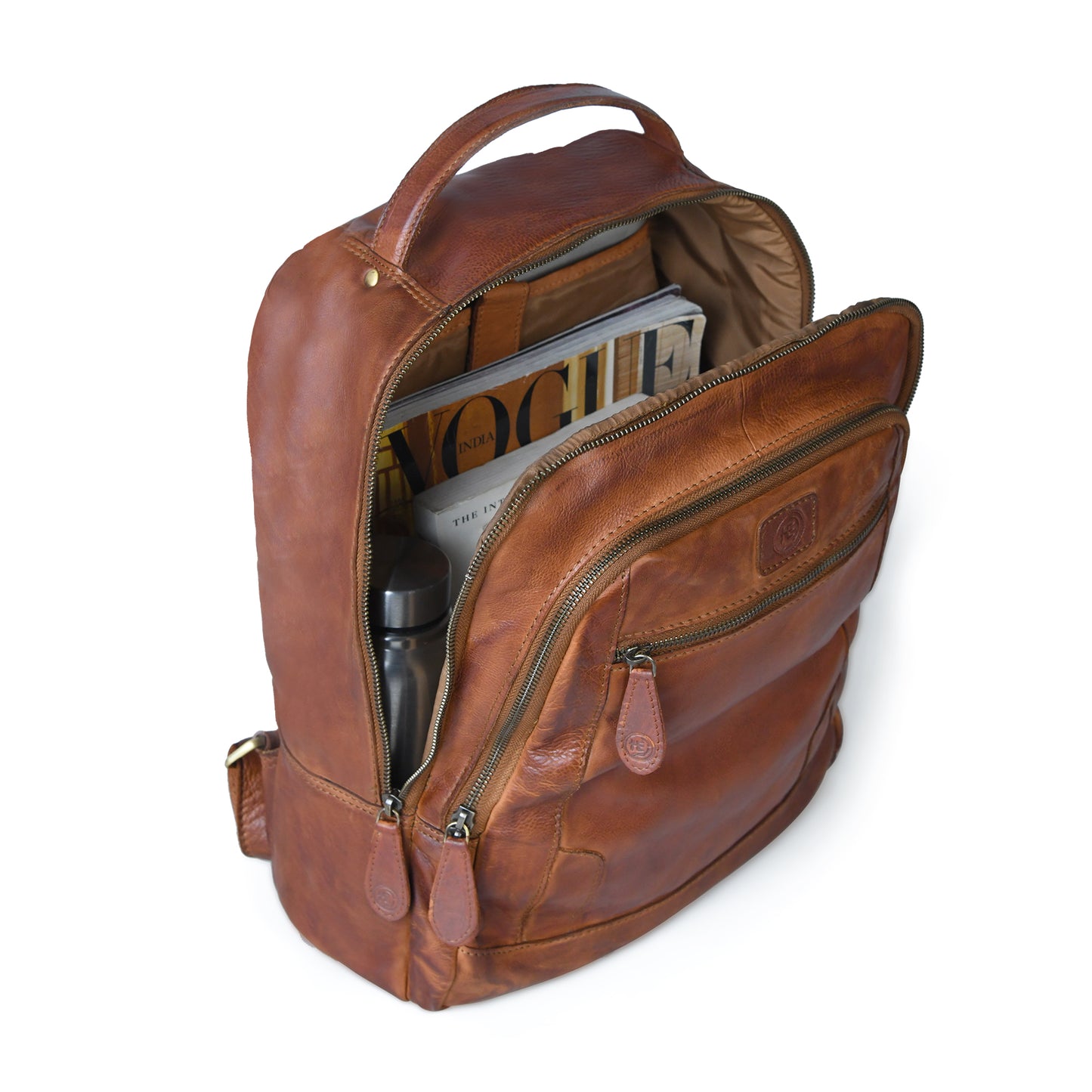 The Voyager - Leather Laptop Backpack for Men