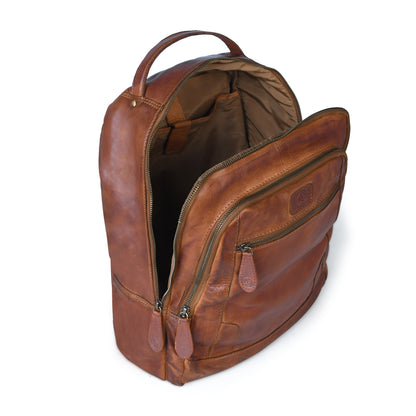 The Voyager - Leather Laptop Backpack for Men