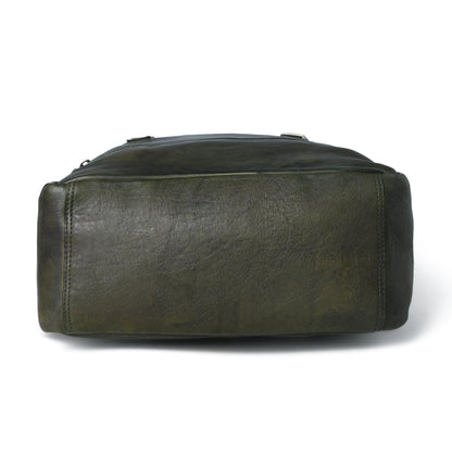 The Marlowe - Leather Backpack with Gold Buckle Straps