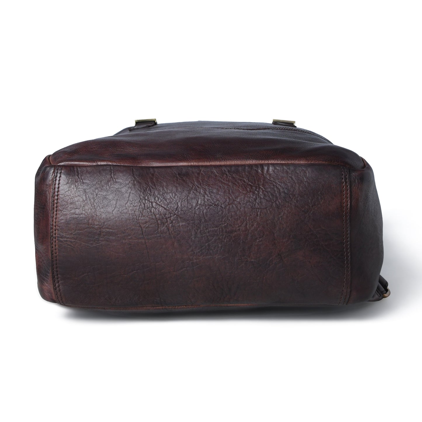 The Marlowe - Leather Backpack with Gold Buckle Straps