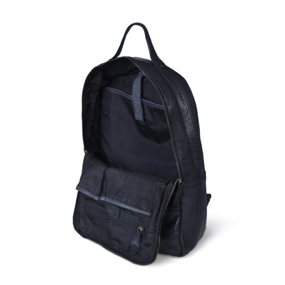 The Marlowe - Leather Backpack with Gold Buckle Straps