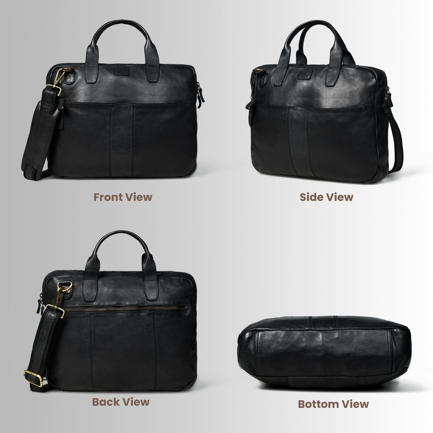 SaddleStone Executive Laptop Bag - Black