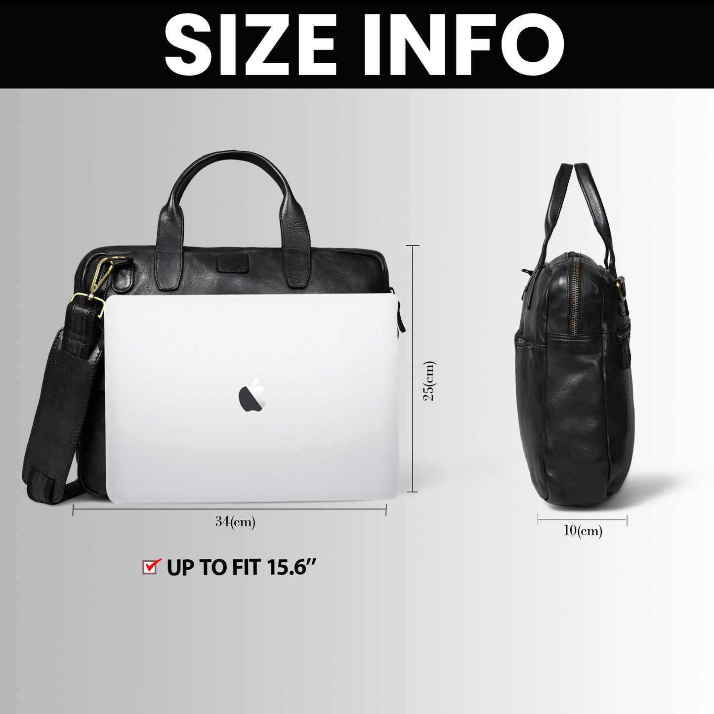 SaddleStone Executive Laptop Bag - Black