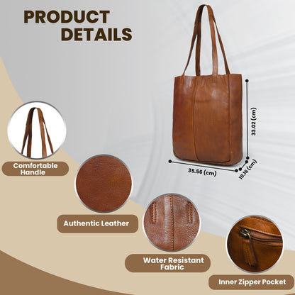 Urban Leather Tote Bag for Women