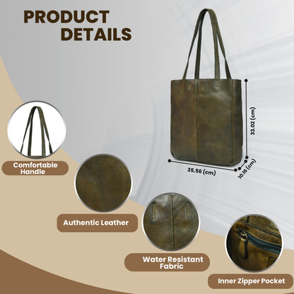 Urban Leather Tote Bag for Women