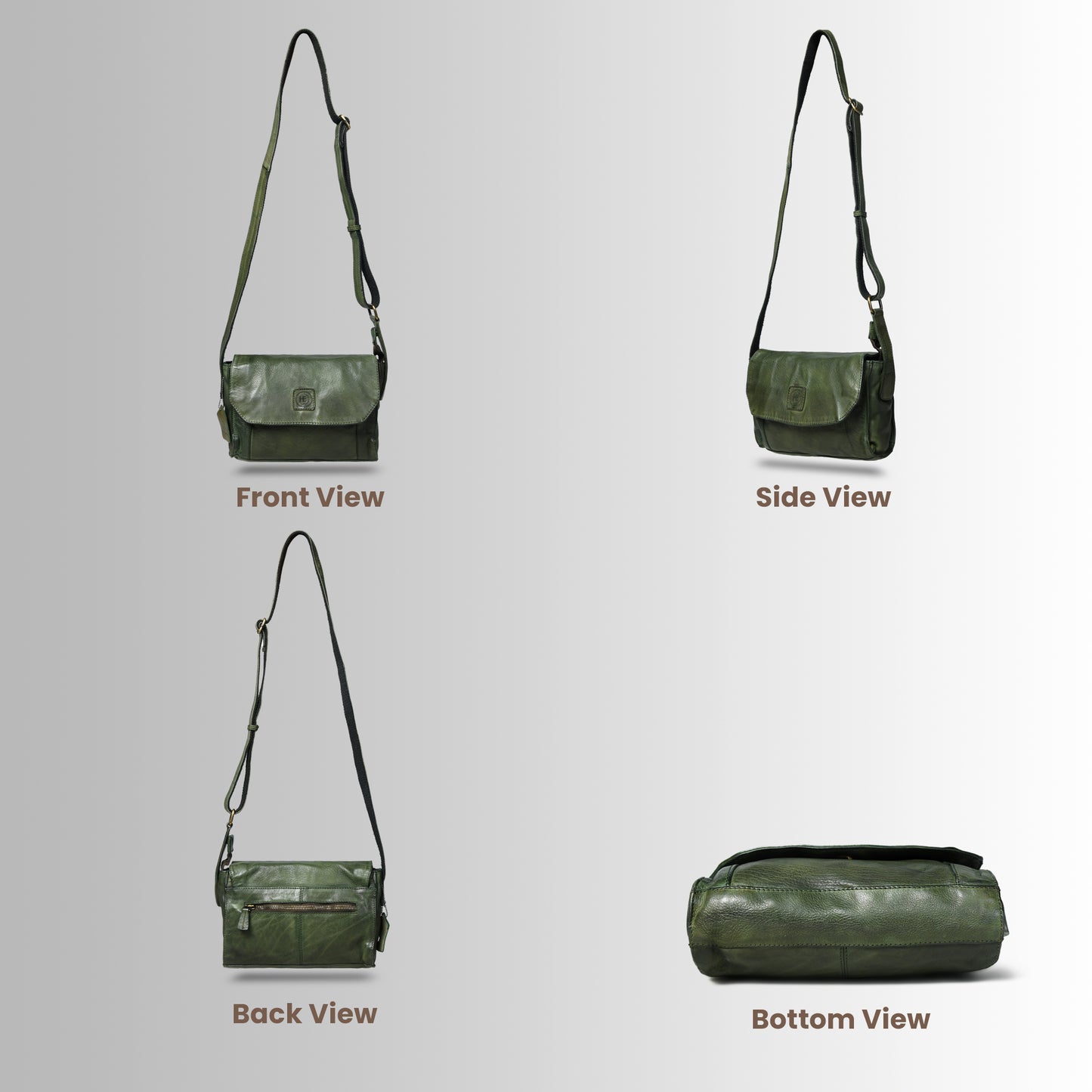 Classic Fold Style Bag - Olive Green