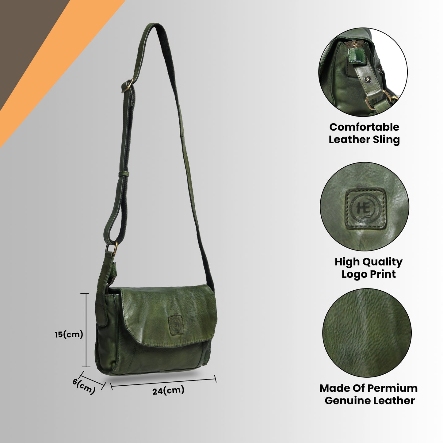 Classic Fold Style Bag - Olive Green