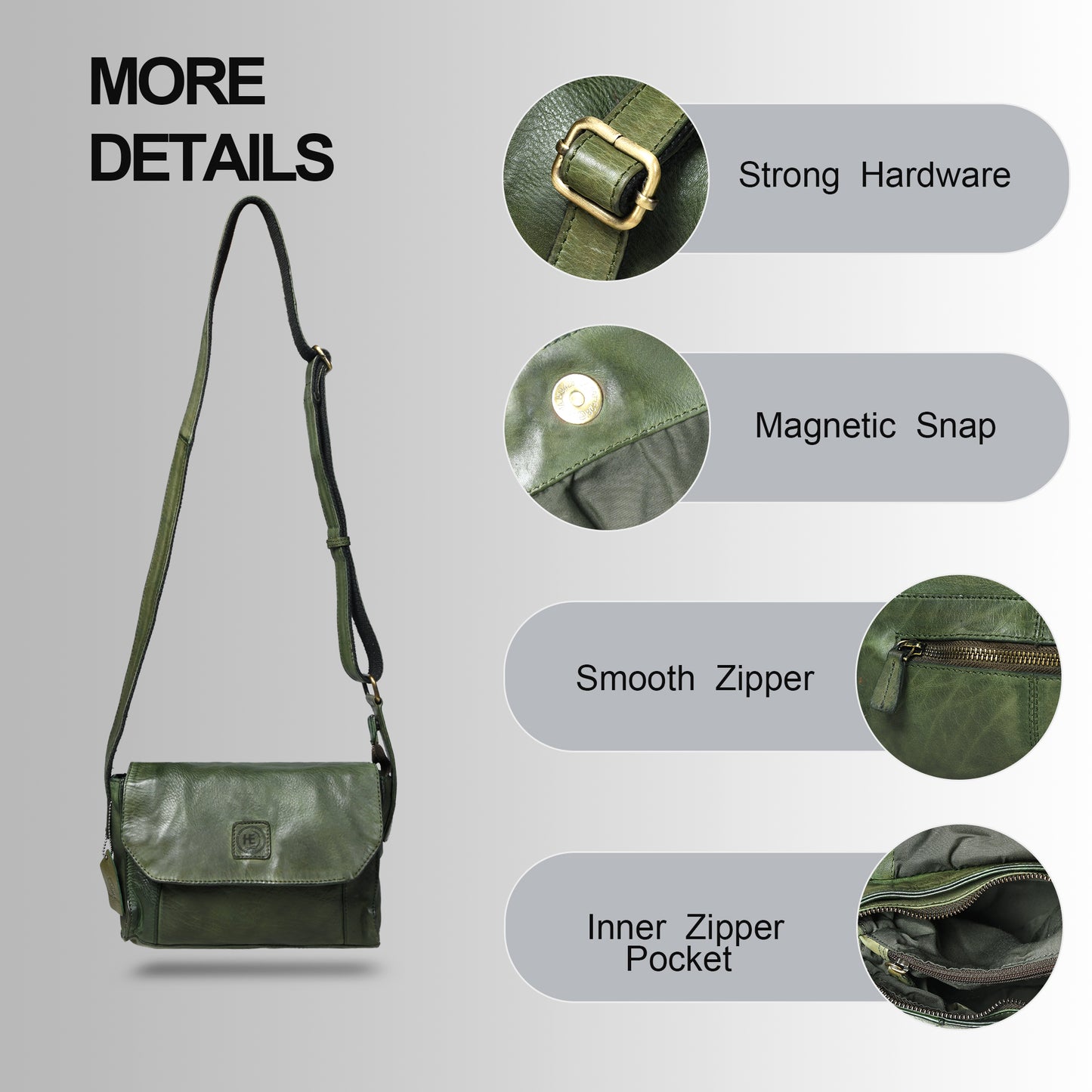 Classic Fold Style Bag - Olive Green