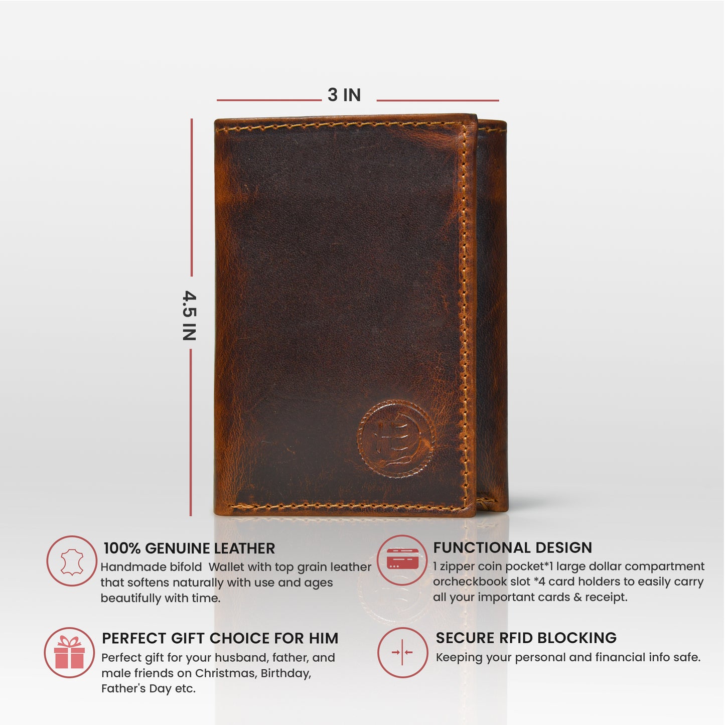 SecureFold Gentleman’s Wallet - Tan Brown