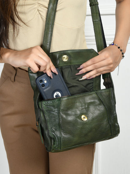 Classic Fold Style Bag - Olive Green