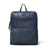Navy blue leather bag - front view, handcrafted buffalo leather | Hema Emporium
