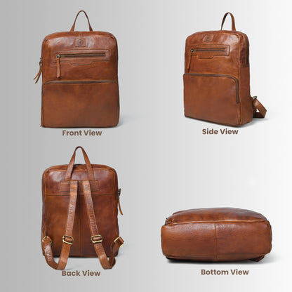 The Ashford - Minimalist Leather Backpack for Men