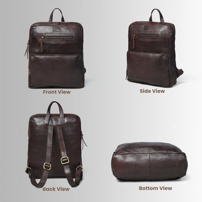 The Ashford - Minimalist Leather Backpack for Men