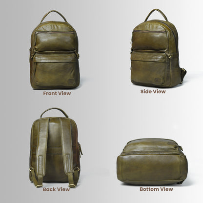 The Winslow - Vintage Style Leather Backpack