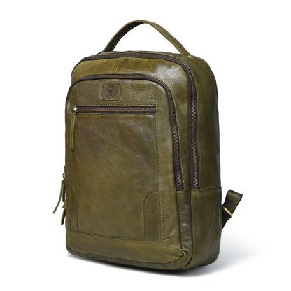 The Voyager - Leather Laptop Backpack for Men
