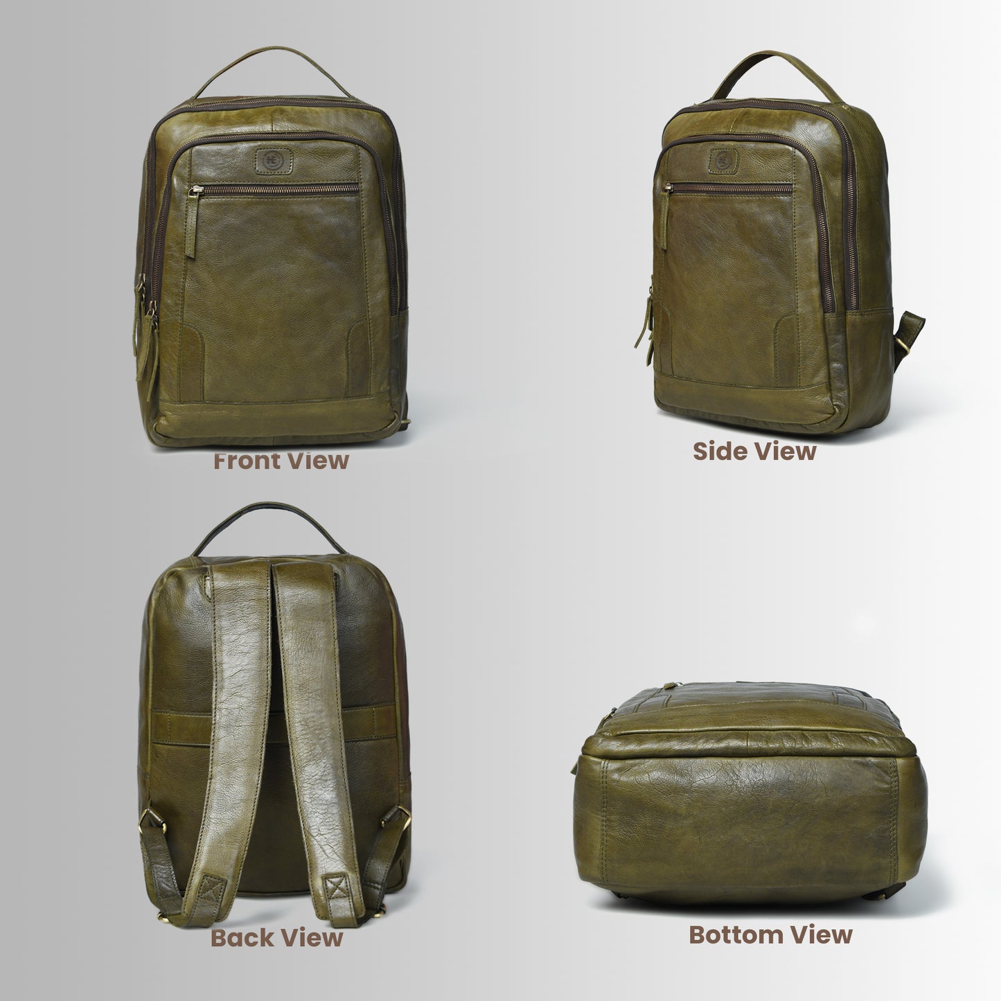 The Voyager - Leather Laptop Backpack for Men