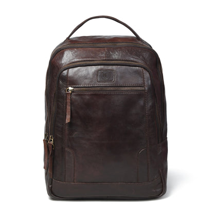 The Voyager - Leather Laptop Backpack for Men