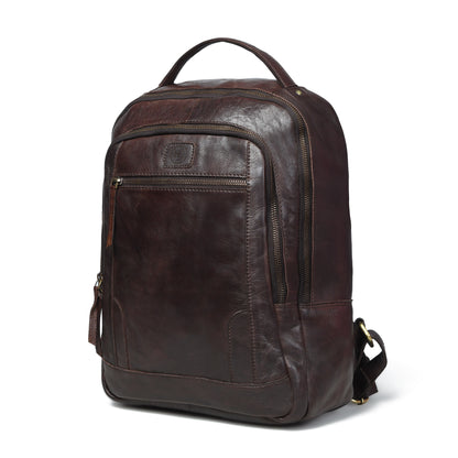 The Voyager - Leather Laptop Backpack for Men