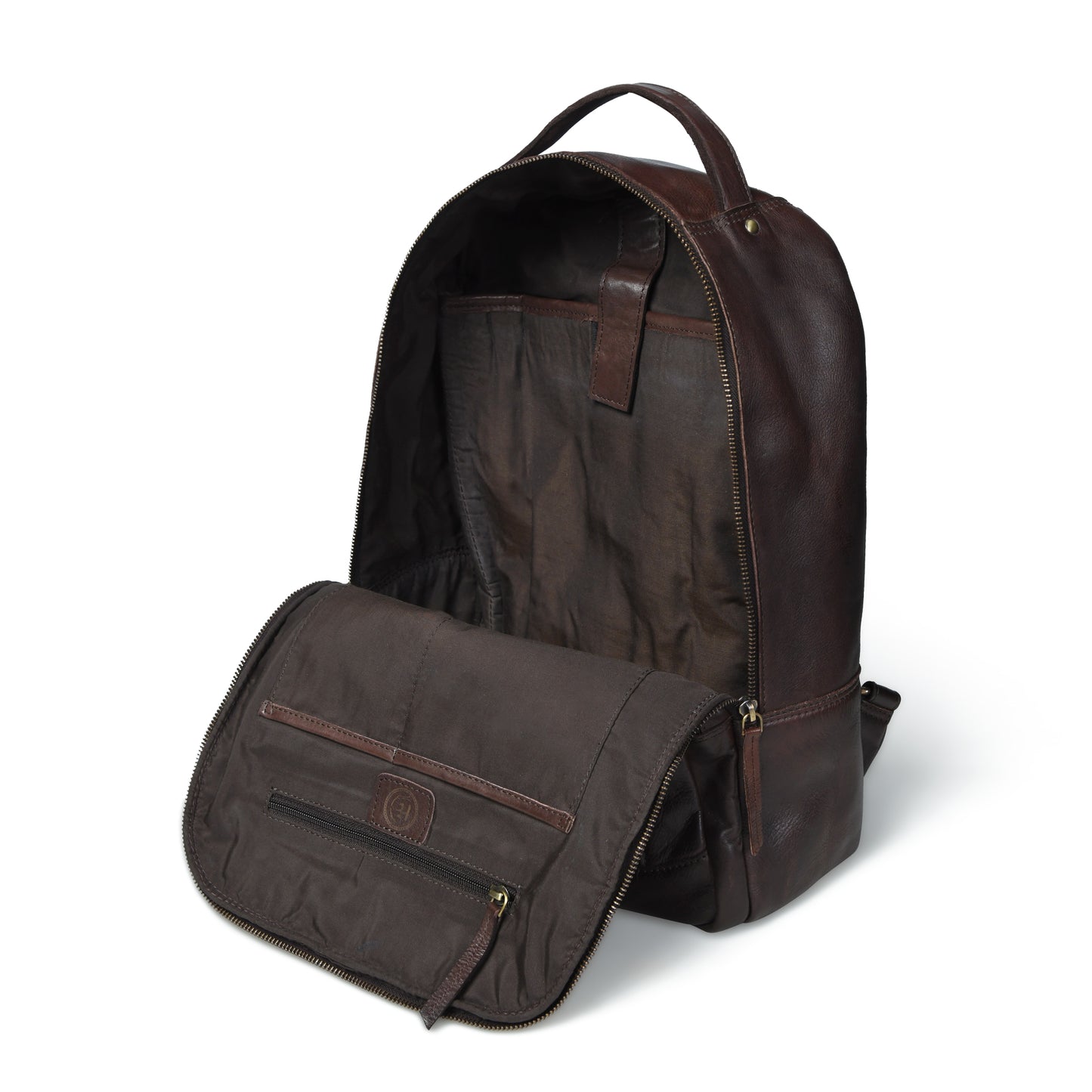 The Voyager - Leather Laptop Backpack for Men