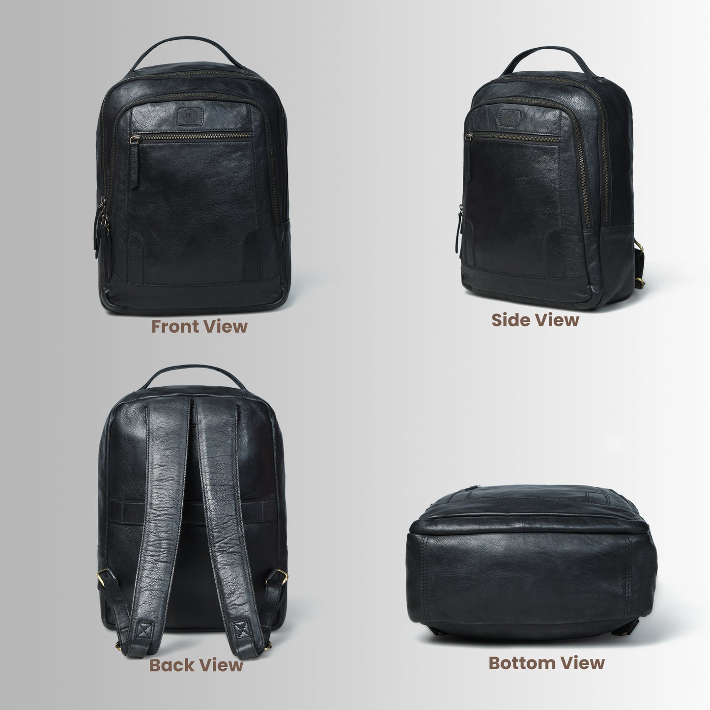 The Voyager - Leather Laptop Backpack for Men