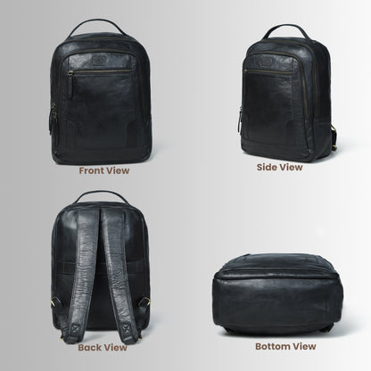 The Voyager - Leather Laptop Backpack for Men