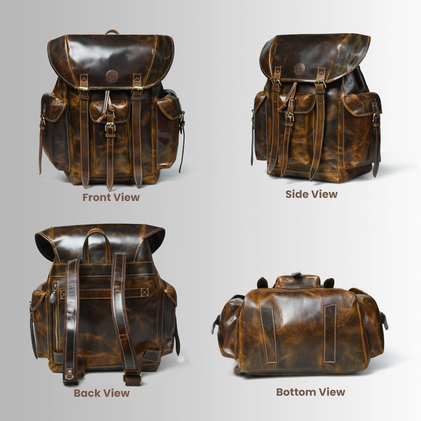 The Callum- Leather Backpack for Travel
