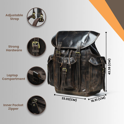 The Callum- Leather Backpack for Travel