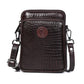 Tan Brown Leather Sling Bag - front view, handcrafted buffalo leather | Hema Emporium