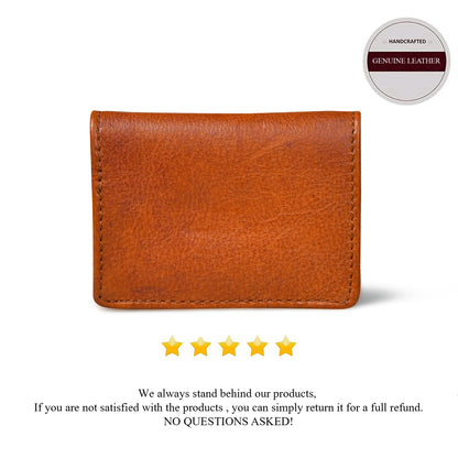SafeSlip Leather Wallet - Brown