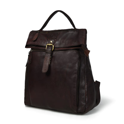 The Ansel- Leather Laptop Backpack