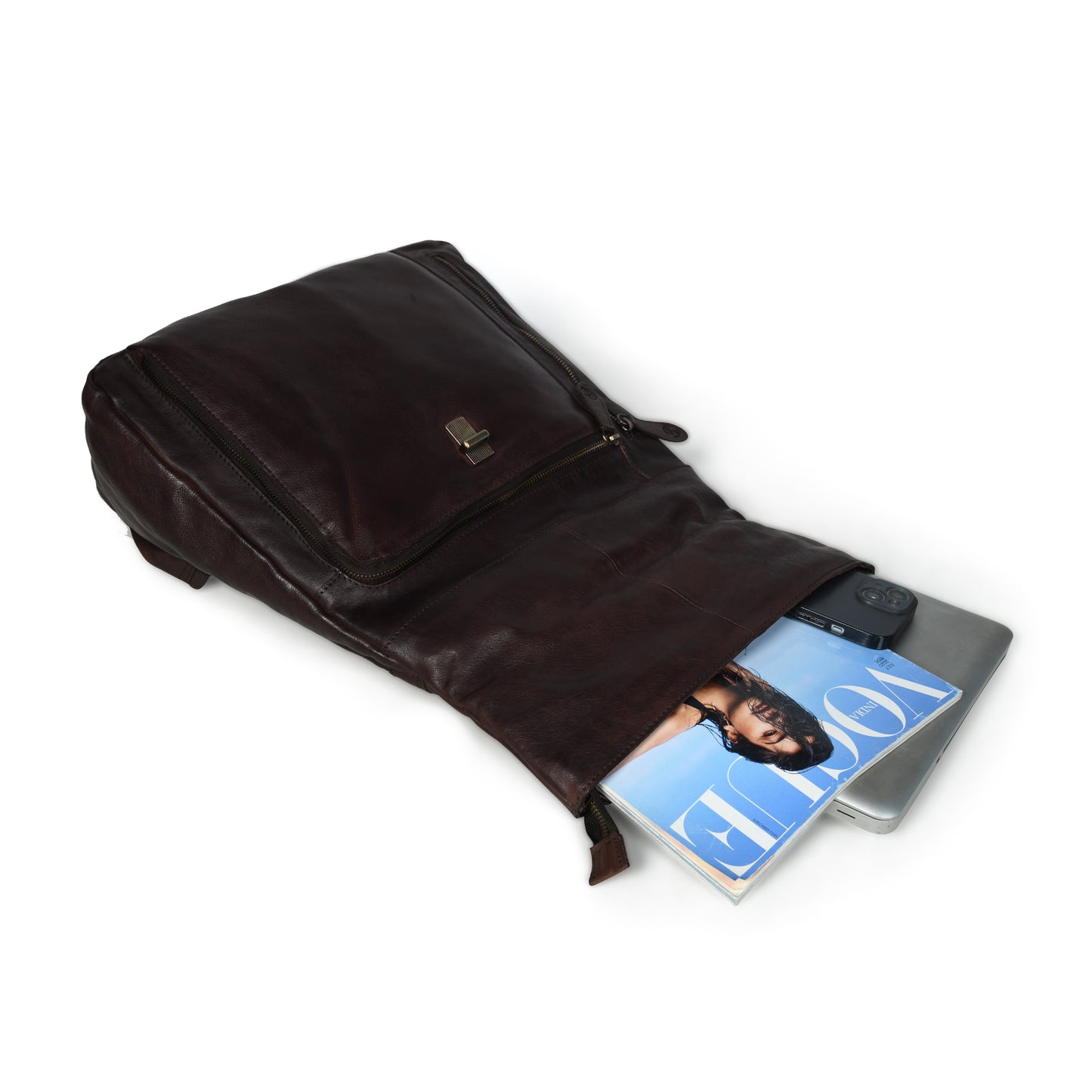 The Ansel- Leather Laptop Backpack