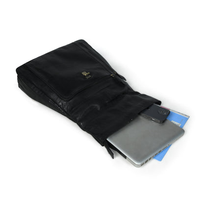 The Ansel- Leather Laptop Backpack