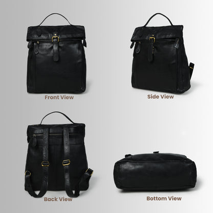 The Ansel- Leather Laptop Backpack