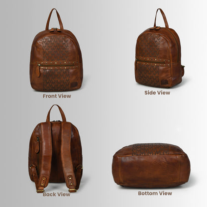 The Mira- Leather Mini Backpack for Women