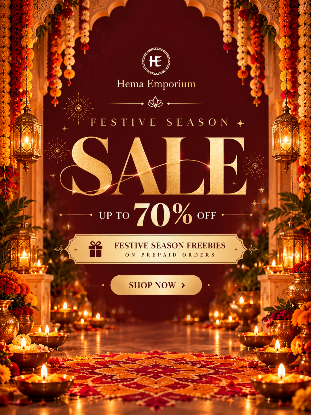 Festive season sale upto 70% on site